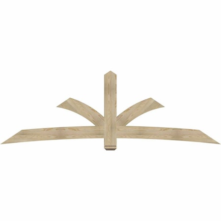 Ekena Millwork Davenport Rough Sawn Timber Gable Bracket, Douglas Fir, 108"W x 36"H x 4"D x 6"F, 8/12 Pitch GBW108X36X0406DAV00RDF